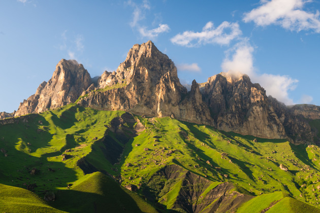 Чегемское ущелье, Эль-Тюбю и перевал Актопрак