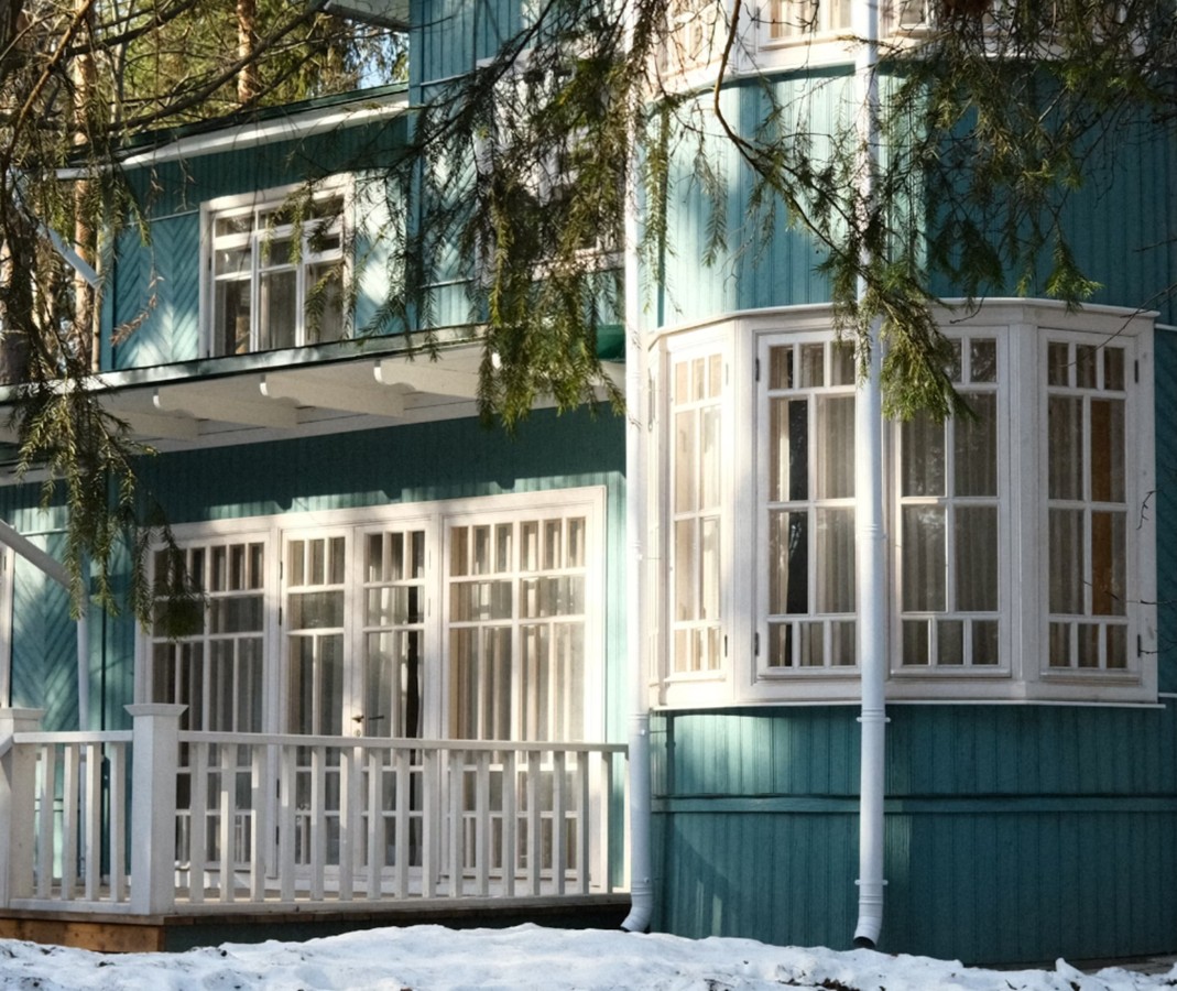 Переделкино с местным жителем и членом Союза писателей (в группе)