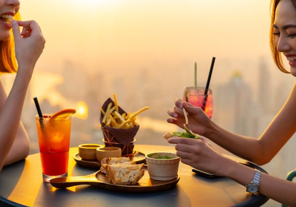 Бурдж-Халифа: 124-й этаж, обед или ужин на крыше, Burj Club