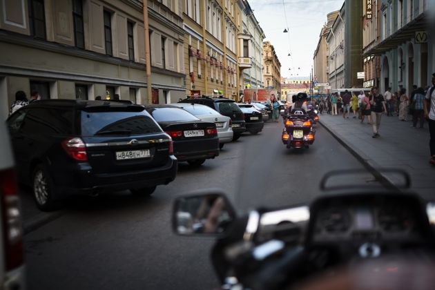 Ночная прогулка на мотоцикле к разведению мостов-2