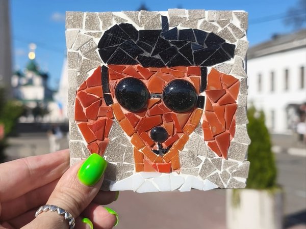 Мастер-класс в Ярославле «Мозаика в стиле поп-арт» - фото 4