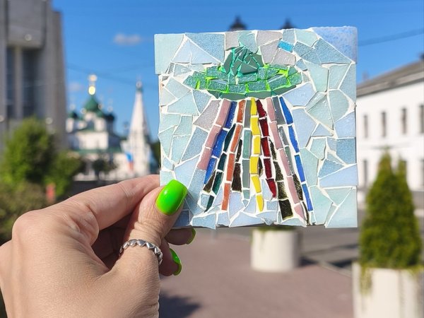 Мастер-класс в Ярославле «Мозаика в стиле поп-арт» - фото 3