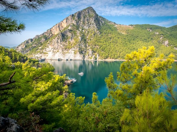 Зелёный каньон: отдых на воде и обед на берегу (из Сиде)