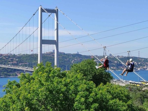 Зиплайн в парке Наккаштепе: полёт с видом на Стамбул и Босфор - фото 4