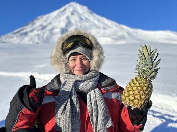 Авачинский перевал: поездка в нарте за снегоходом - фото 2