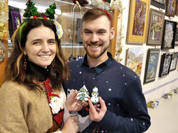 Мастер-класс: ёлочная игрушка в технике «горячая эмаль» (в Москве) - фото 3