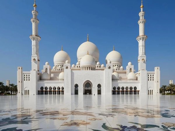 Из Дубая в Абу-Даби: мечеть шейха Зайда и храм БАПС