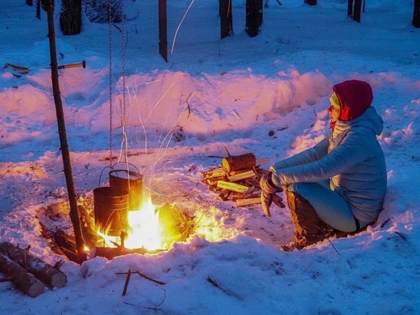У реки Нерской: лыжный поход с ночёвкой в шатре с печкой - фото 4