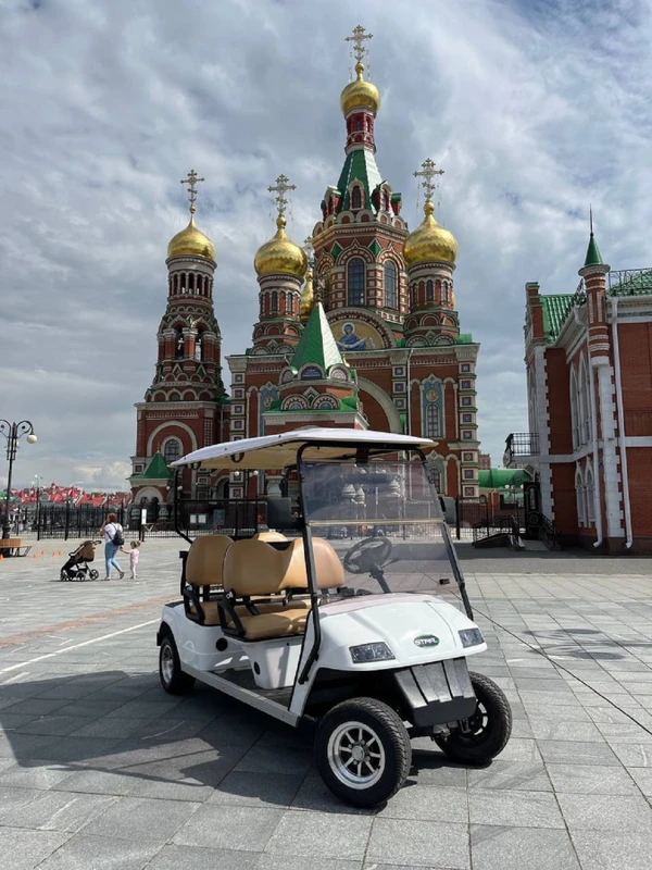 На гольфкаре по главным достопримечательностям Йошкар-Олы