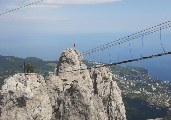 Вершина  на Ай Петри - подвесной мост и купание в море