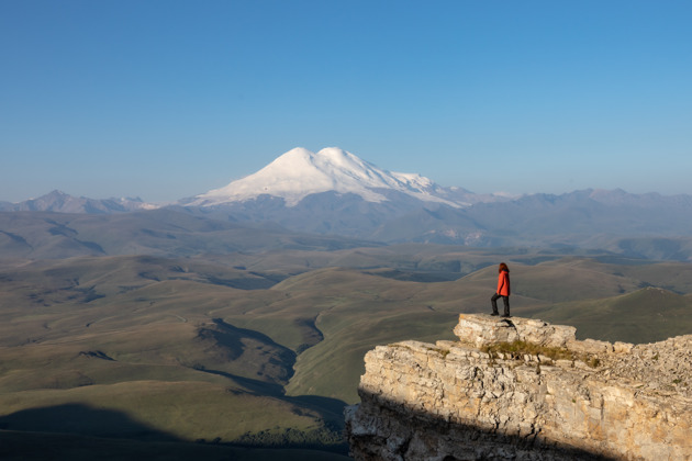 Фото - экскурсия: Великолепная панорама Эльбруса с плато Бермамыт