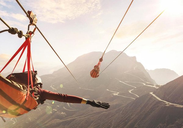 Полет над горными вершинами — ZipLine в Рас-Аль-Хайме