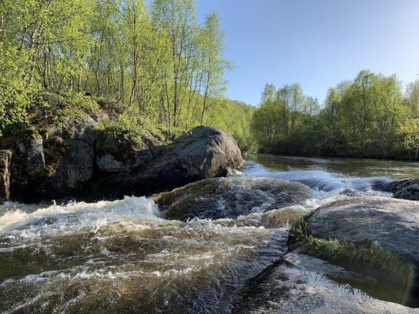 Водопад на реке Лавна - Мурманск