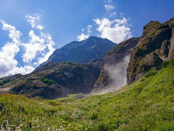 Суфруджинские водопады - Домбай