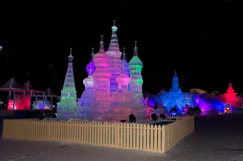 Ледяная гора на Поклонной горе - Москва