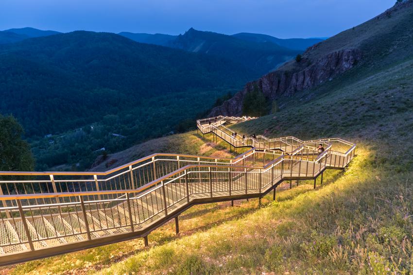 Торгашинский хребет в Красноярске