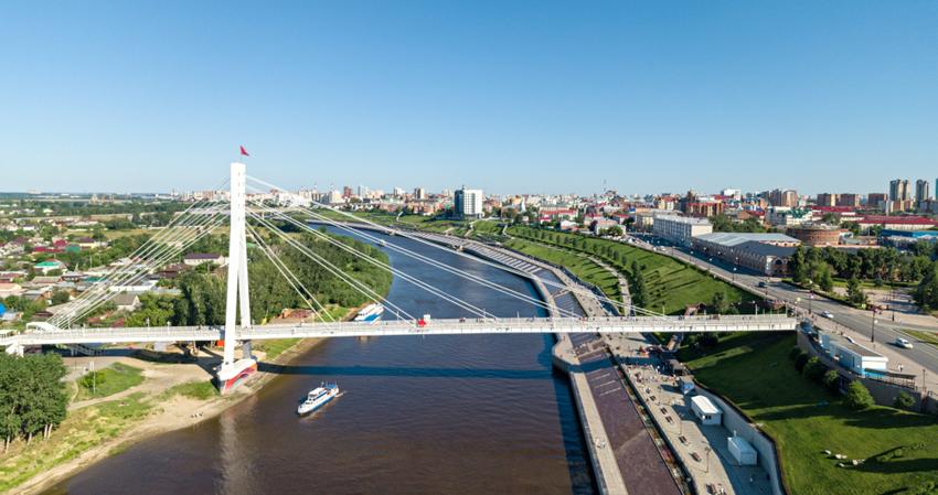 Достопримечательность Набережная реки Тура фото - Тюмень