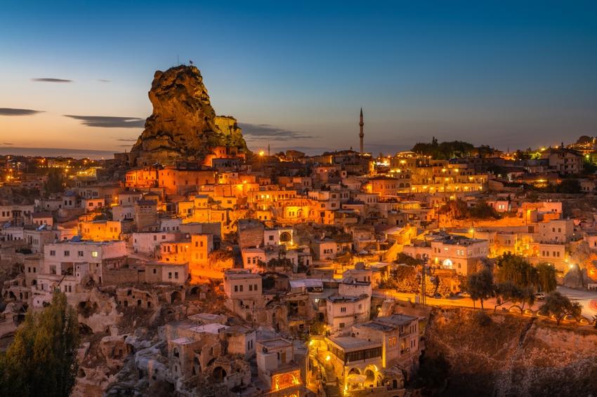 Крепость Ортахисар в Каппадокии