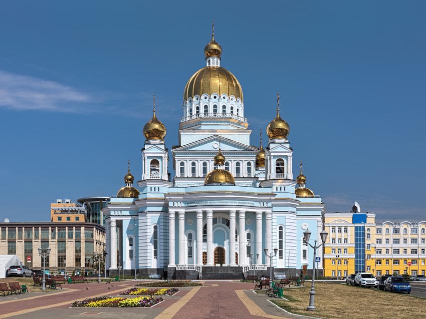 Достопримечательность Кафедральный собор Феодора Ушакова фото - Саранск
